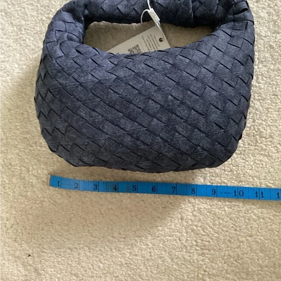 Urban Expressions Blue Hobo Bag with Woven Design (FINALPRICEDROP ) - Picture 3 of 3